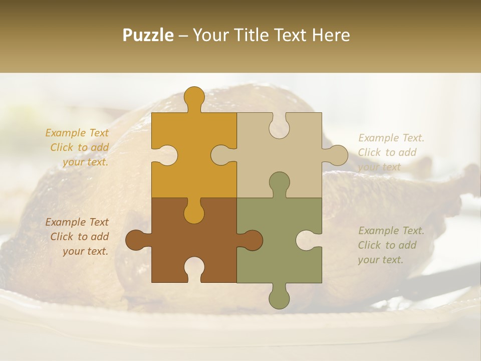 Roasted Baked Dish PowerPoint Template