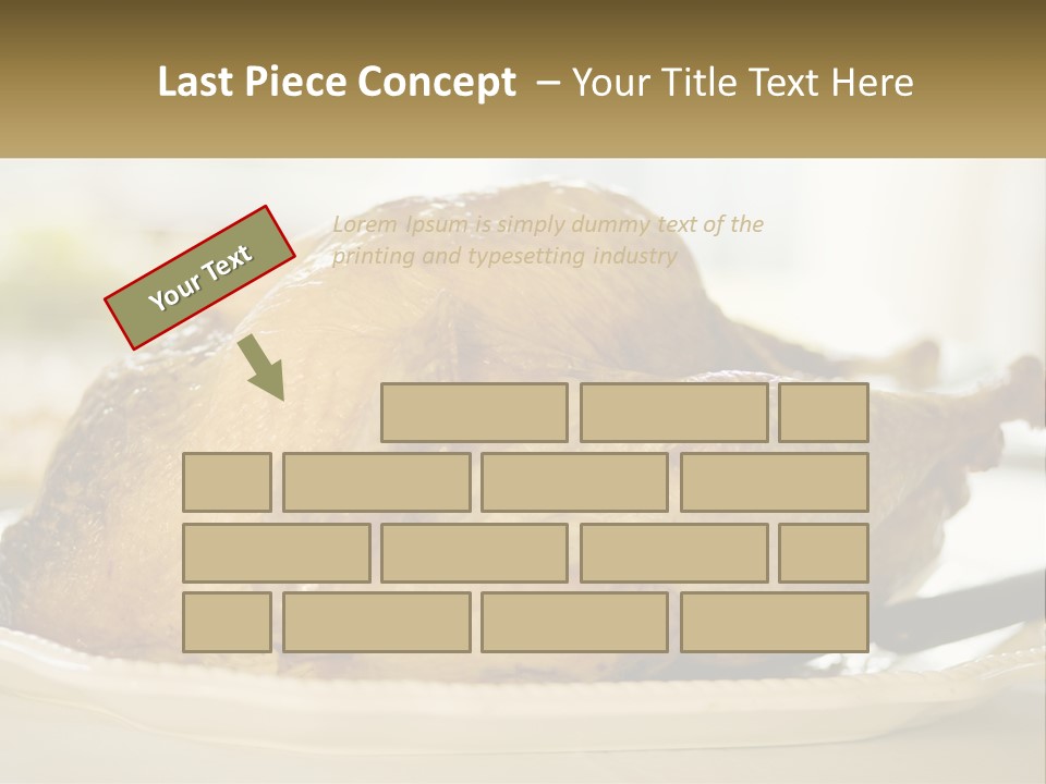 Roasted Baked Dish PowerPoint Template
