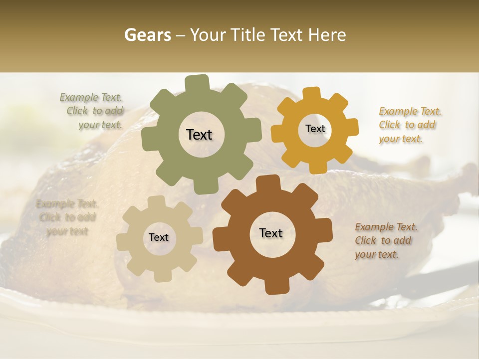 Roasted Baked Dish PowerPoint Template