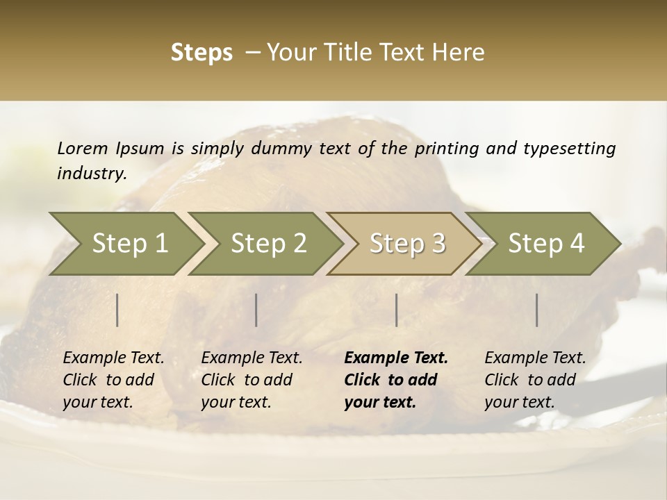 Roasted Baked Dish PowerPoint Template