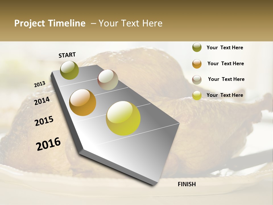 Roasted Baked Dish PowerPoint Template