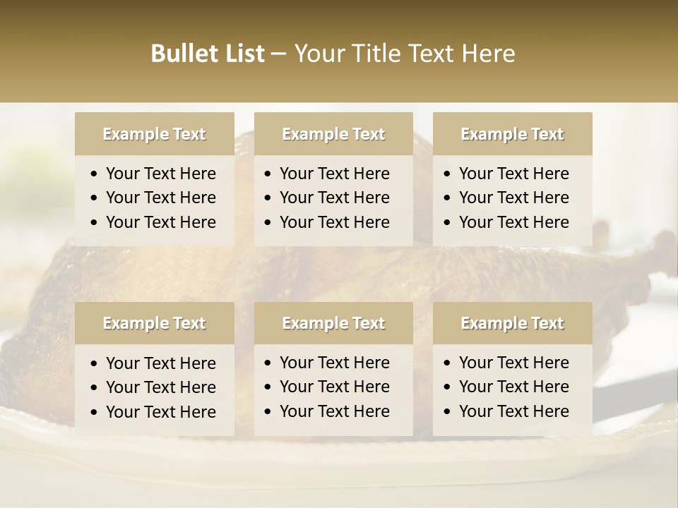 Roasted Baked Dish PowerPoint Template