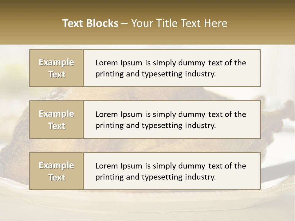 Roasted Baked Dish PowerPoint Template