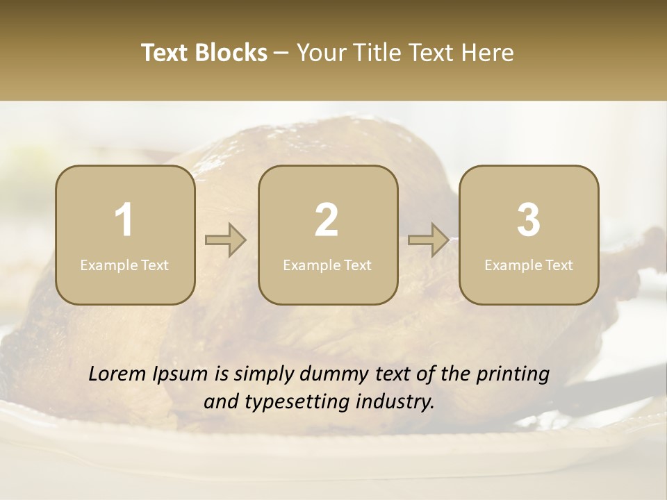 Roasted Baked Dish PowerPoint Template