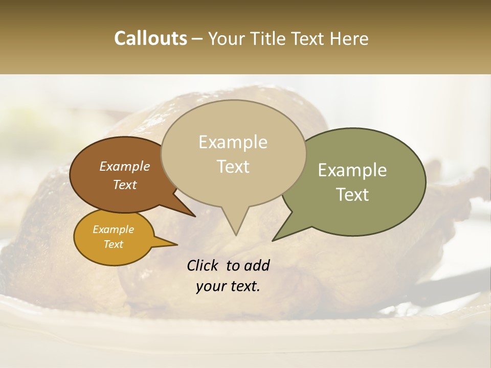 Roasted Baked Dish PowerPoint Template