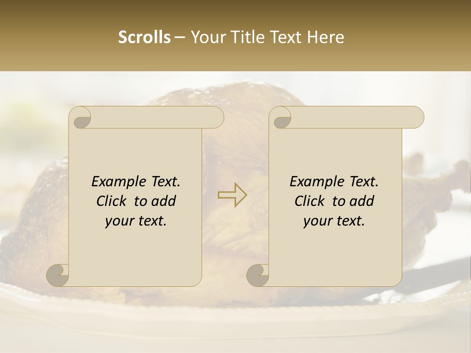 Roasted Baked Dish PowerPoint Template
