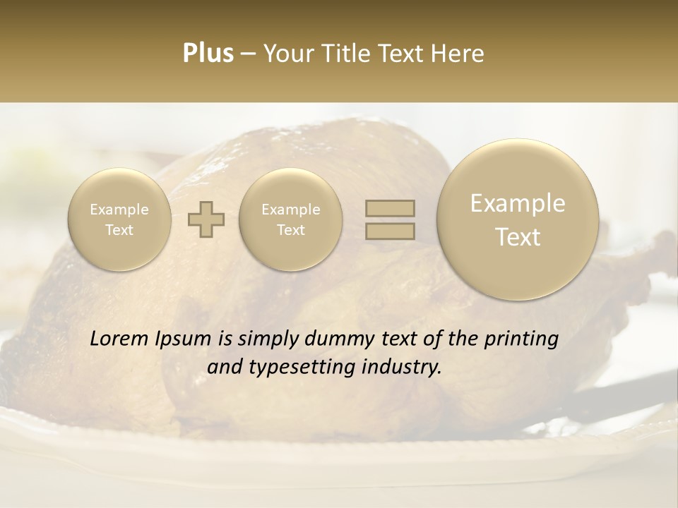 Roasted Baked Dish PowerPoint Template
