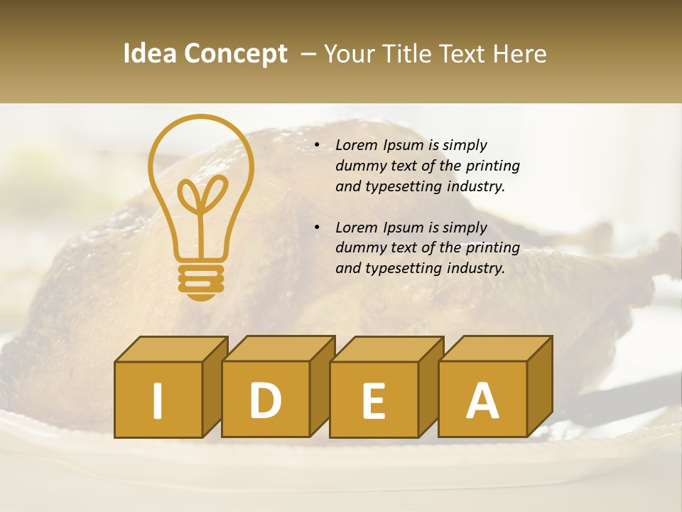 Roasted Baked Dish PowerPoint Template