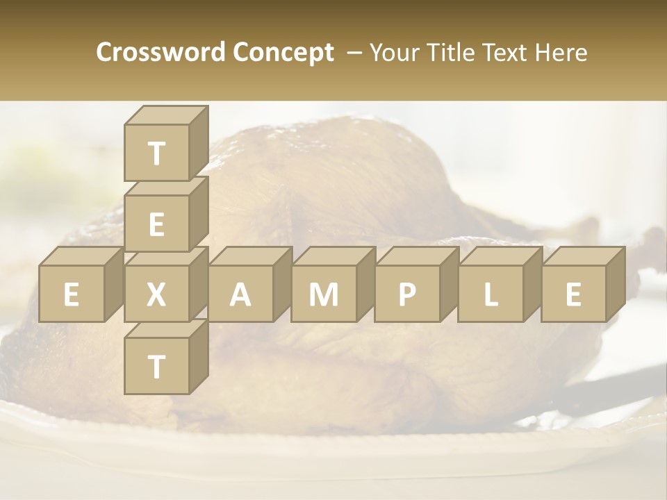 Roasted Baked Dish PowerPoint Template