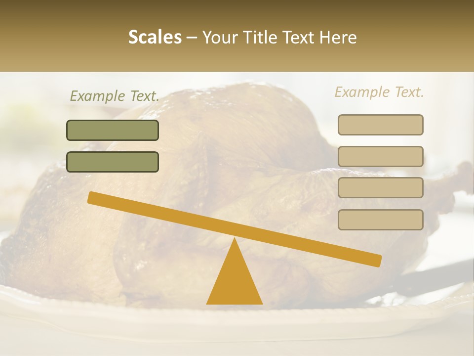 Roasted Baked Dish PowerPoint Template