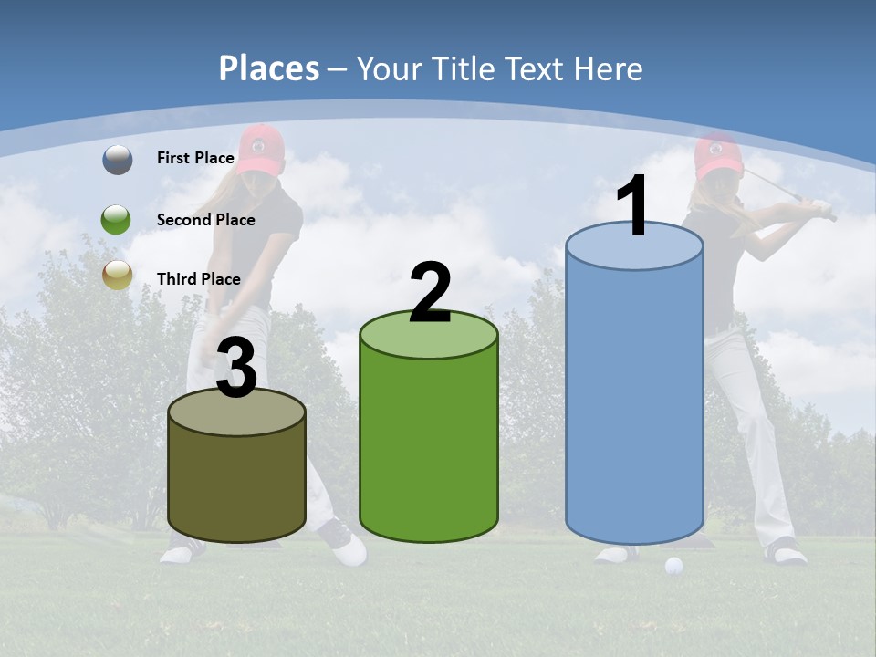 Sportive Sport Girl PowerPoint Template