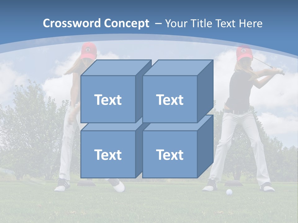 Sportive Sport Girl PowerPoint Template