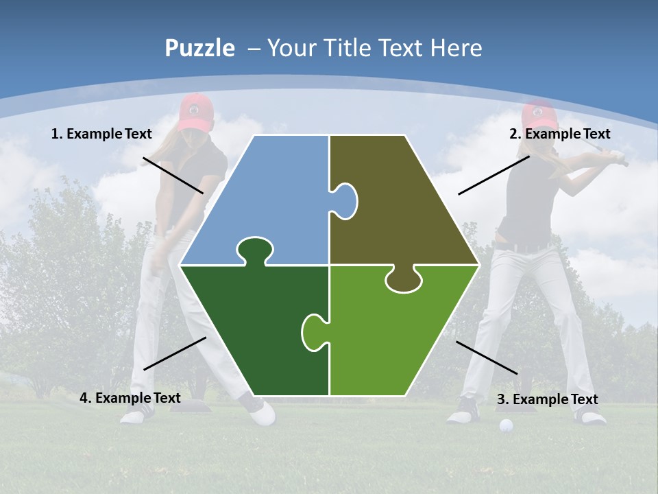 Sportive Sport Girl PowerPoint Template