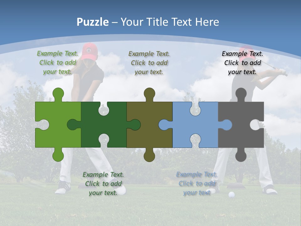 Sportive Sport Girl PowerPoint Template