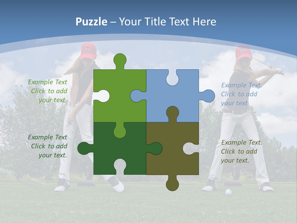 Sportive Sport Girl PowerPoint Template