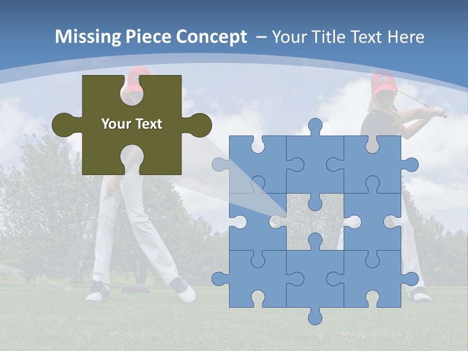 Sportive Sport Girl PowerPoint Template