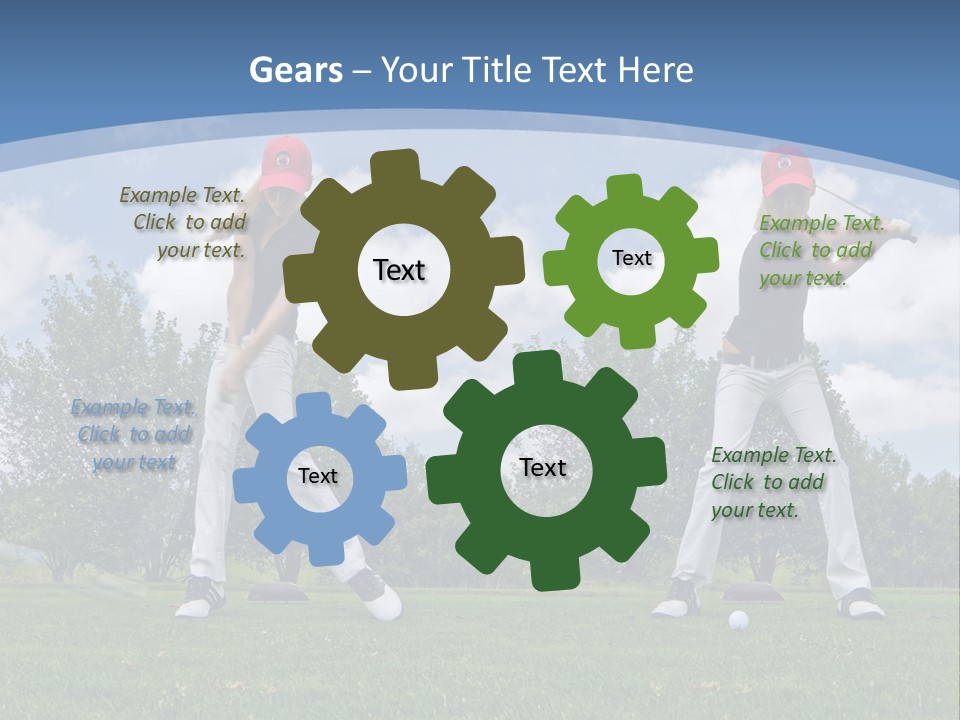 Sportive Sport Girl PowerPoint Template