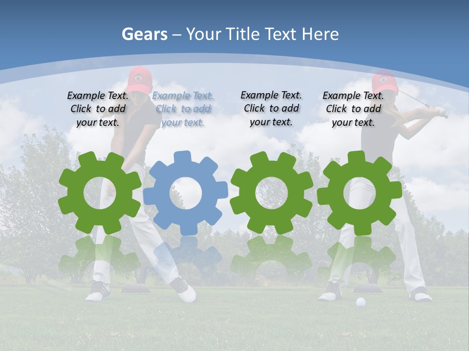 Sportive Sport Girl PowerPoint Template