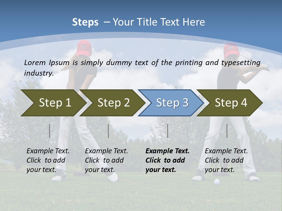 Sportive Sport Girl PowerPoint Template