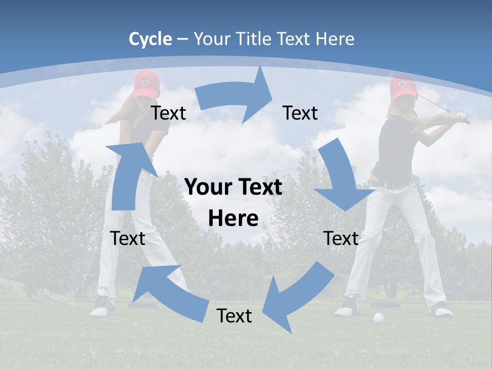 Sportive Sport Girl PowerPoint Template