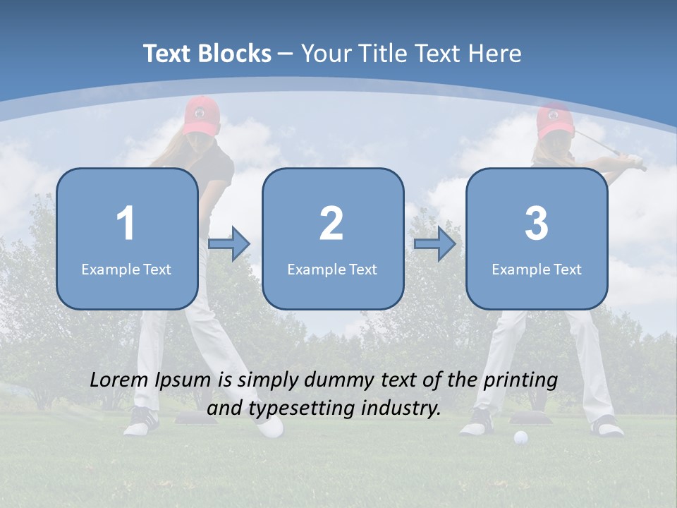 Sportive Sport Girl PowerPoint Template