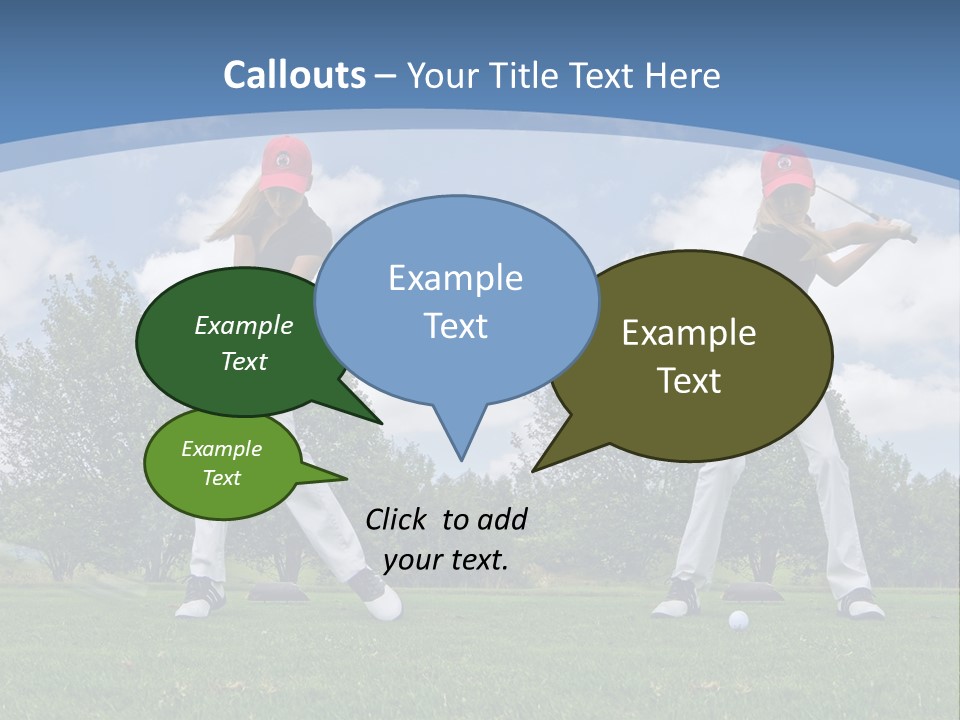 Sportive Sport Girl PowerPoint Template