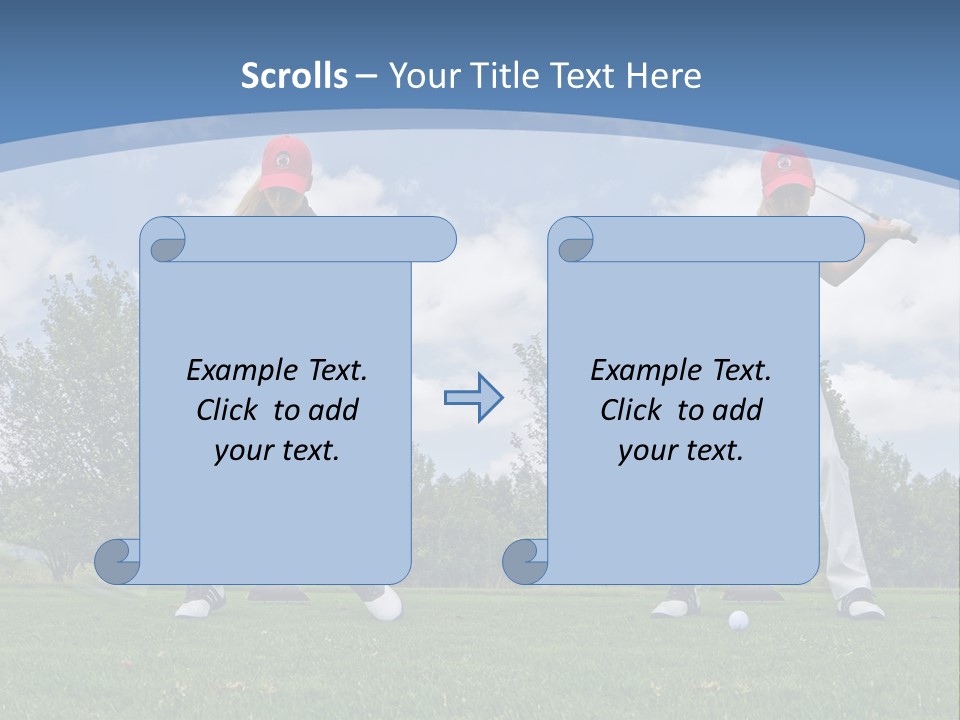 Sportive Sport Girl PowerPoint Template