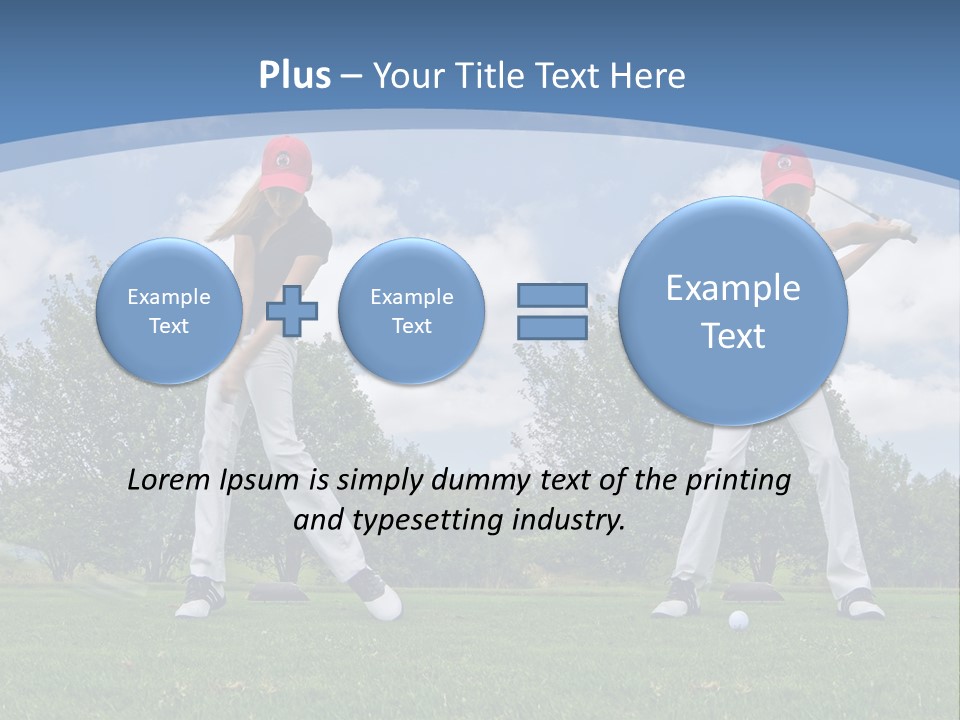 Sportive Sport Girl PowerPoint Template