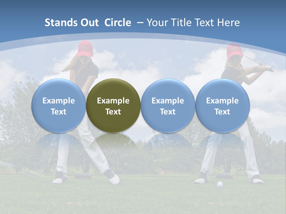 Sportive Sport Girl PowerPoint Template