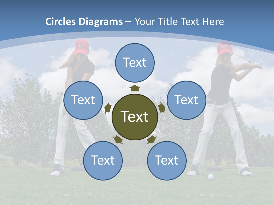 Sportive Sport Girl PowerPoint Template