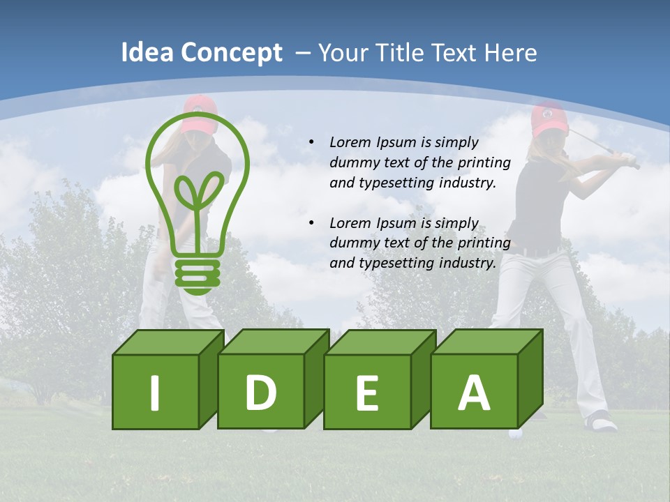 Sportive Sport Girl PowerPoint Template