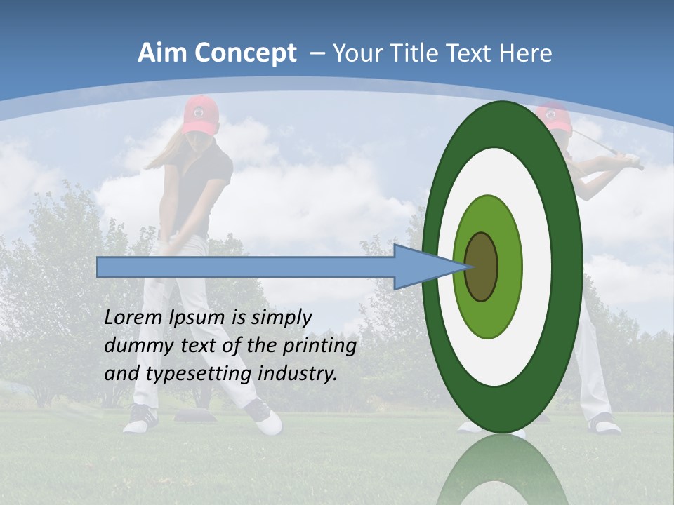 Sportive Sport Girl PowerPoint Template