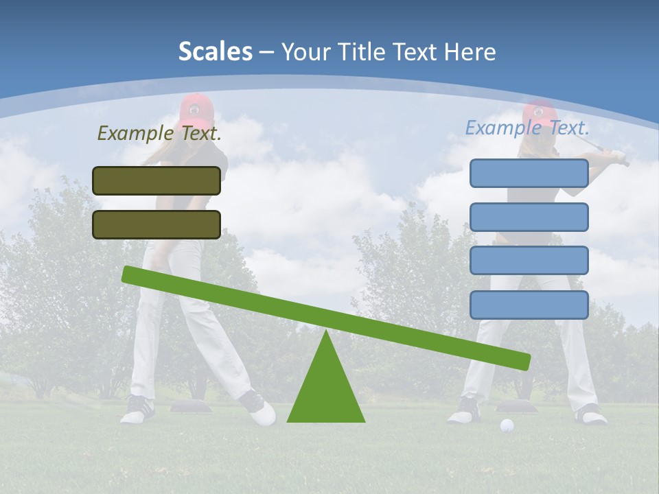 Sportive Sport Girl PowerPoint Template