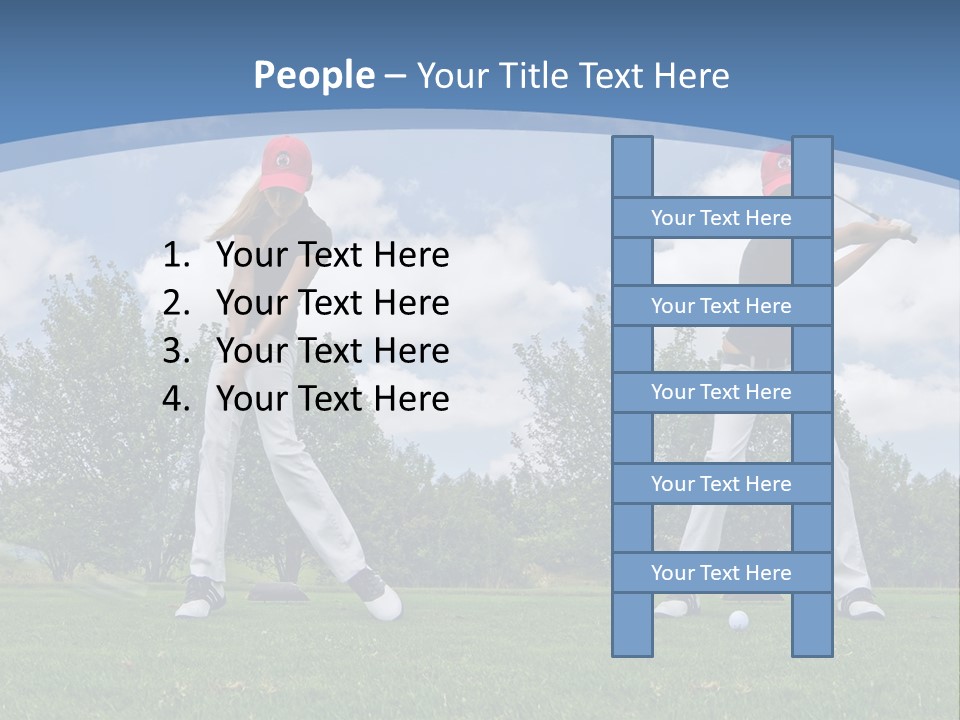 Sportive Sport Girl PowerPoint Template