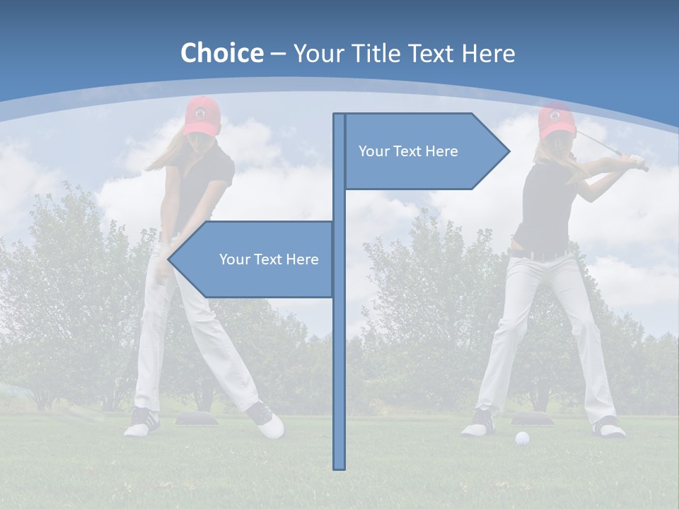 Sportive Sport Girl PowerPoint Template