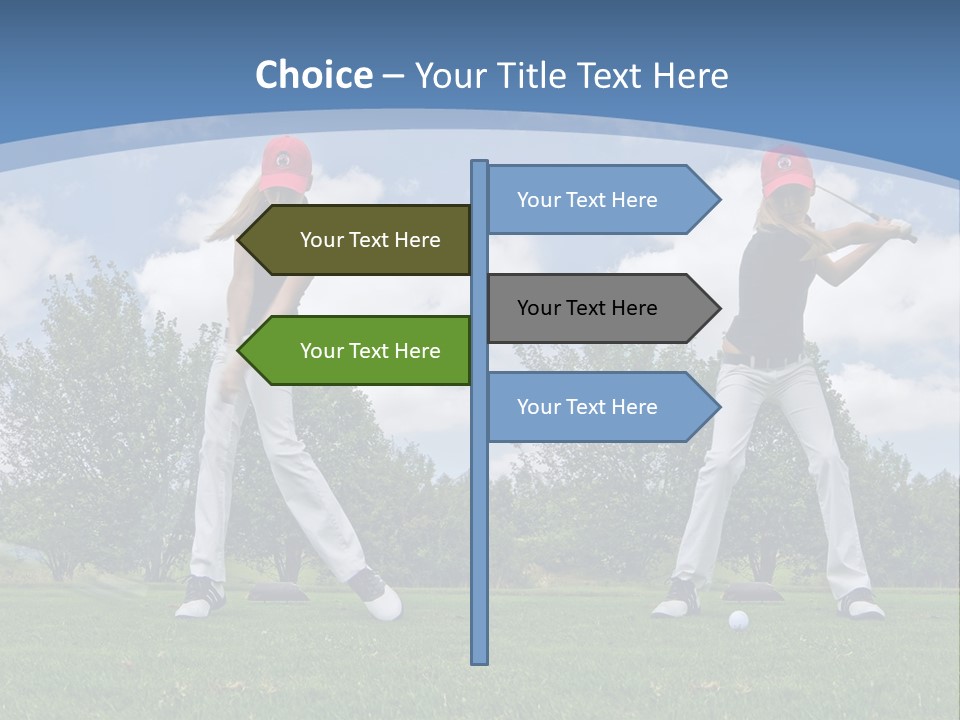 Sportive Sport Girl PowerPoint Template