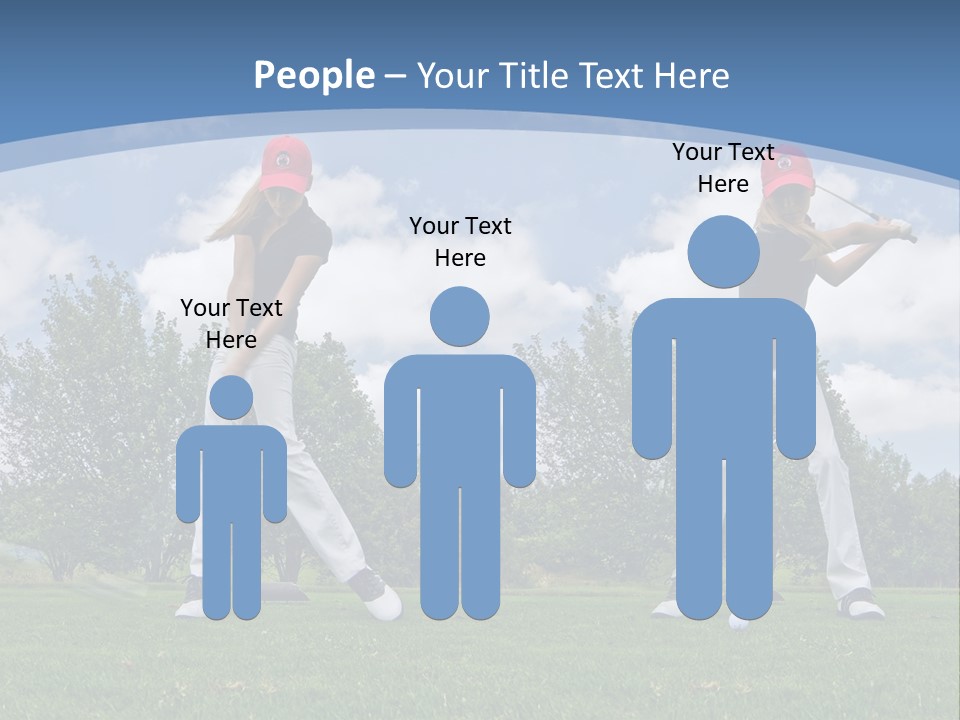 Sportive Sport Girl PowerPoint Template