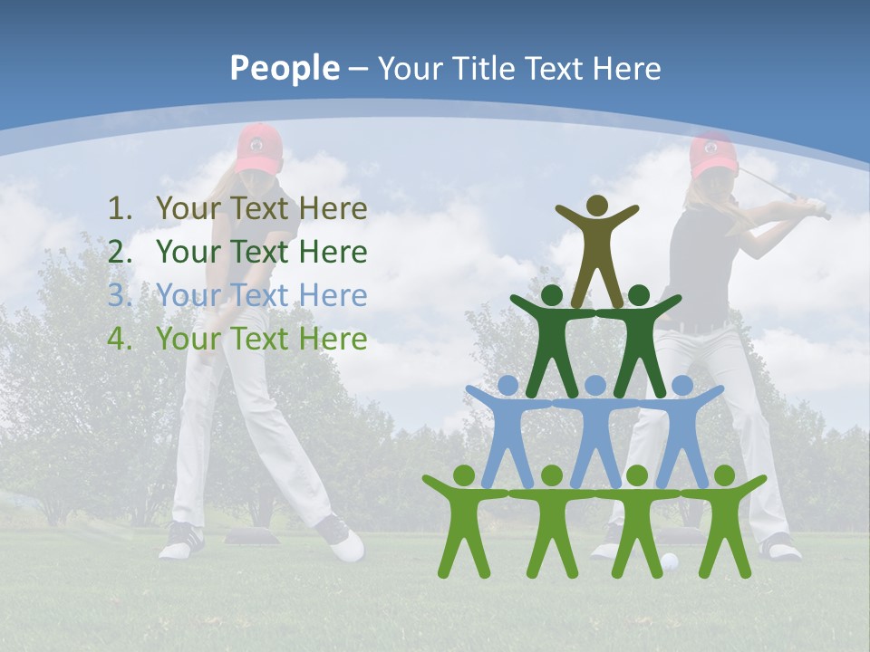 Sportive Sport Girl PowerPoint Template