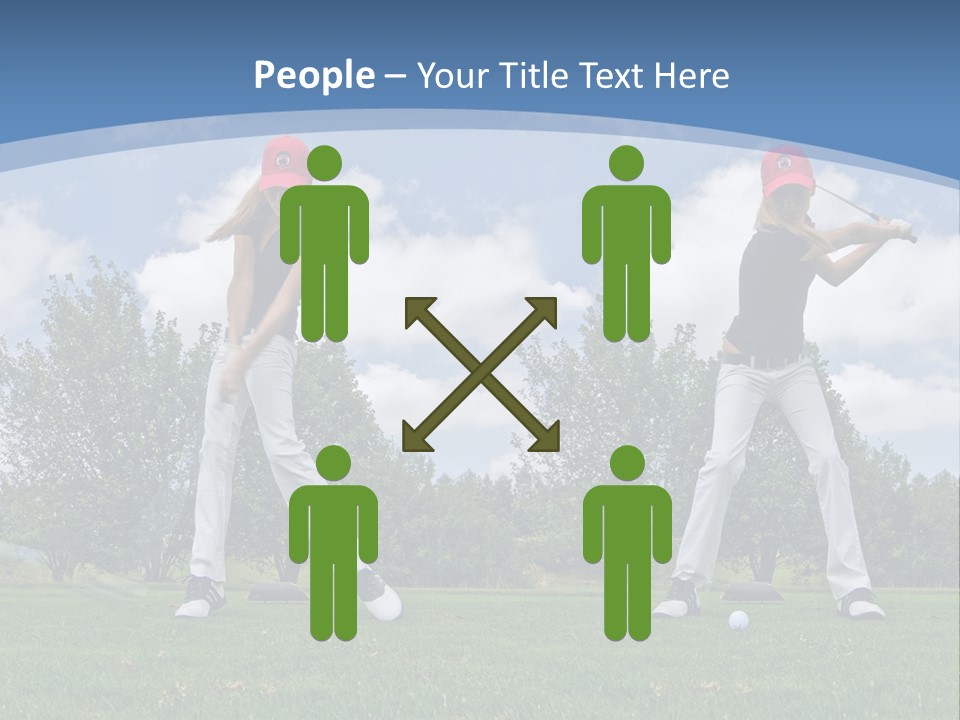 Sportive Sport Girl PowerPoint Template