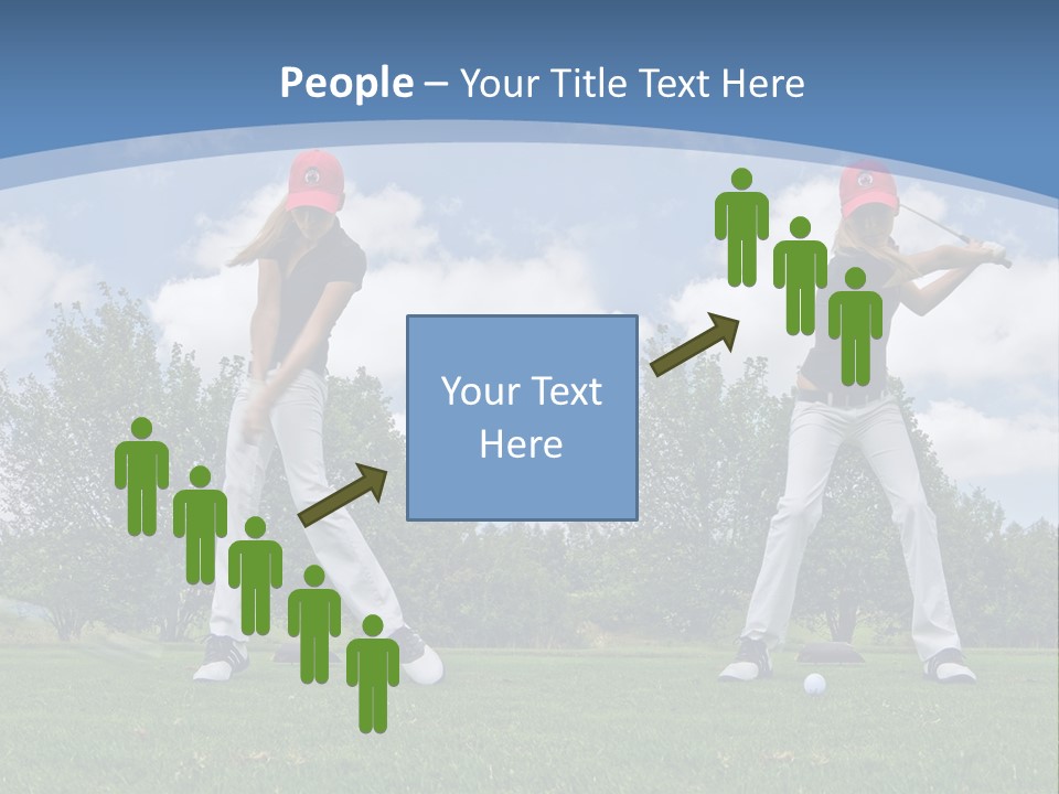 Sportive Sport Girl PowerPoint Template