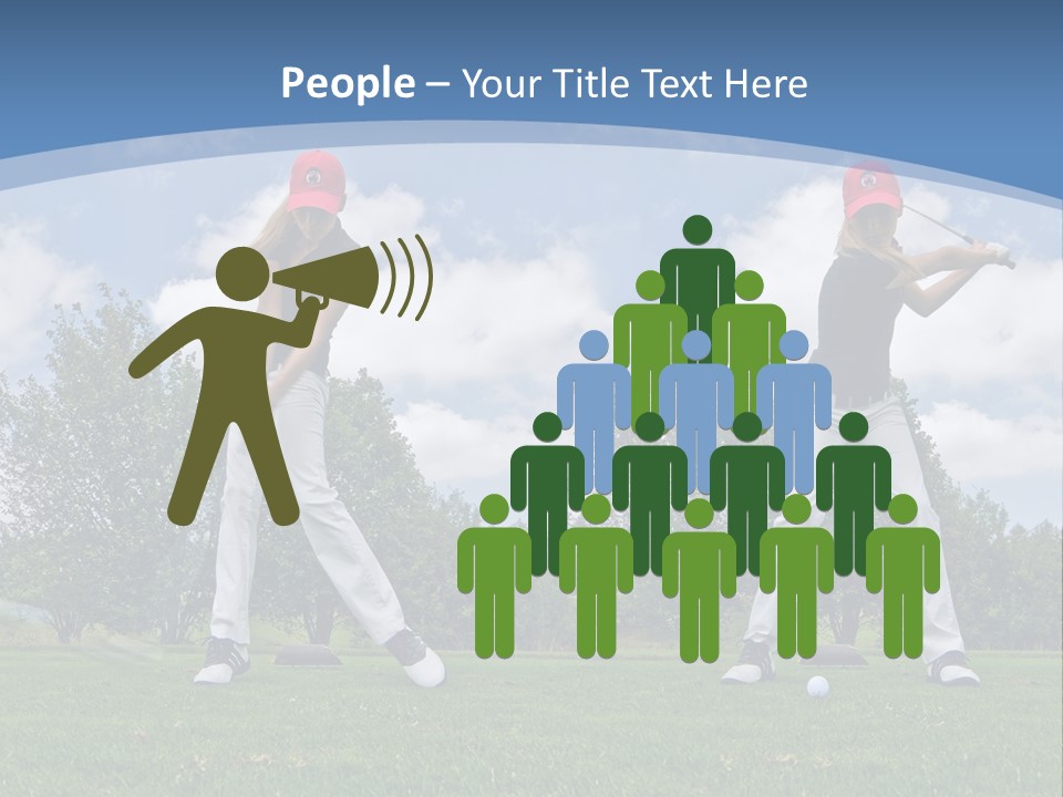 Sportive Sport Girl PowerPoint Template