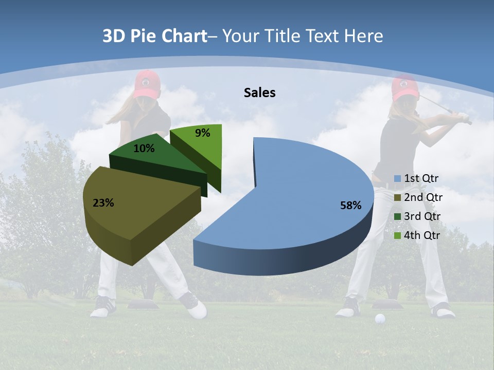 Sportive Sport Girl PowerPoint Template