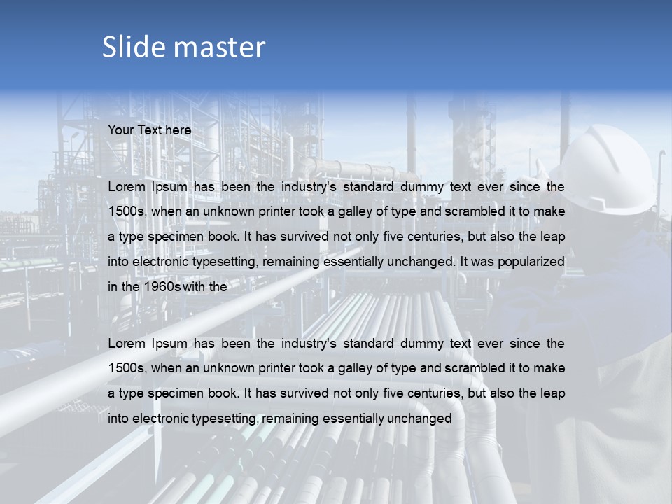 Steel Fuelstorage Petrochemical PowerPoint Template