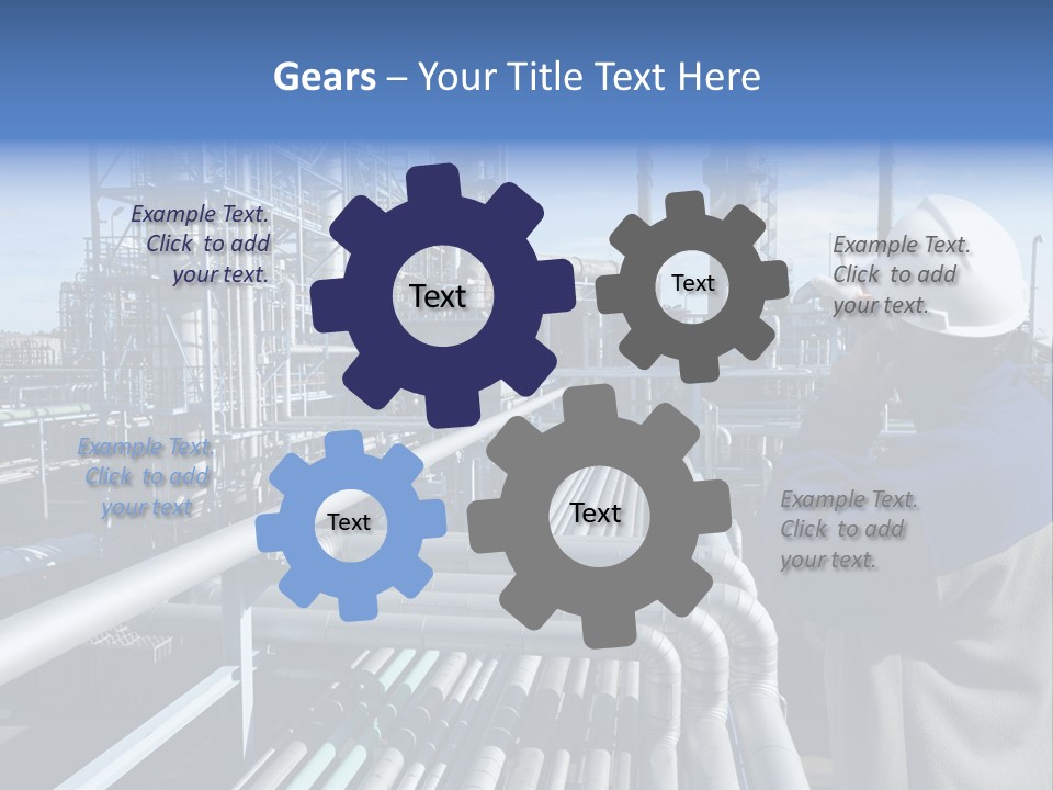 Steel Fuelstorage Petrochemical PowerPoint Template