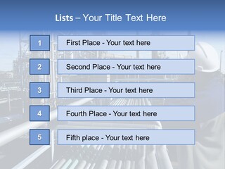 Steel Fuelstorage Petrochemical PowerPoint Template