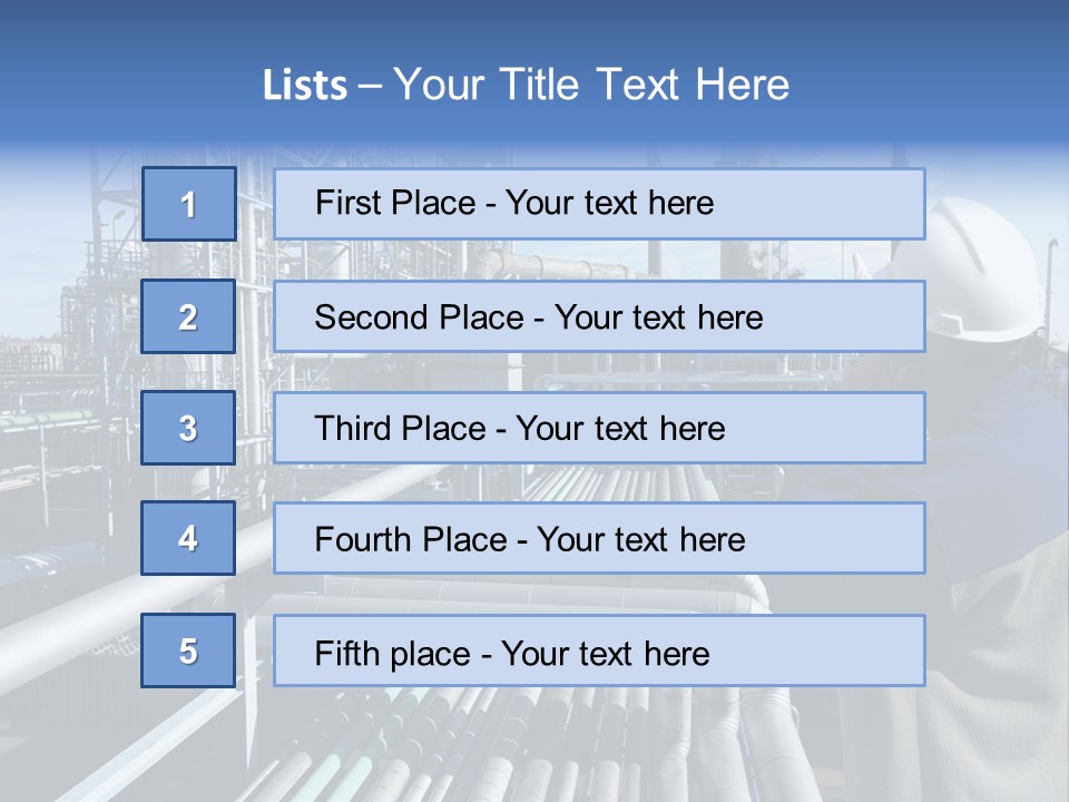 Steel Fuelstorage Petrochemical PowerPoint Template