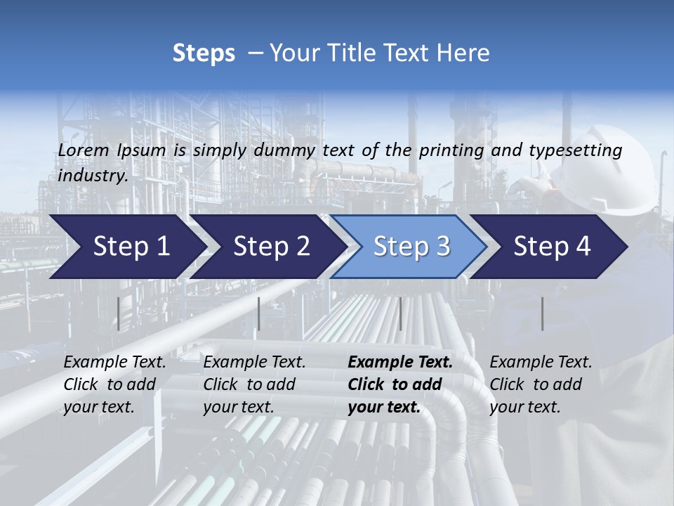 Steel Fuelstorage Petrochemical PowerPoint Template