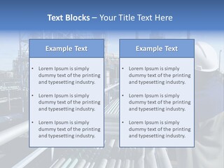 Steel Fuelstorage Petrochemical PowerPoint Template