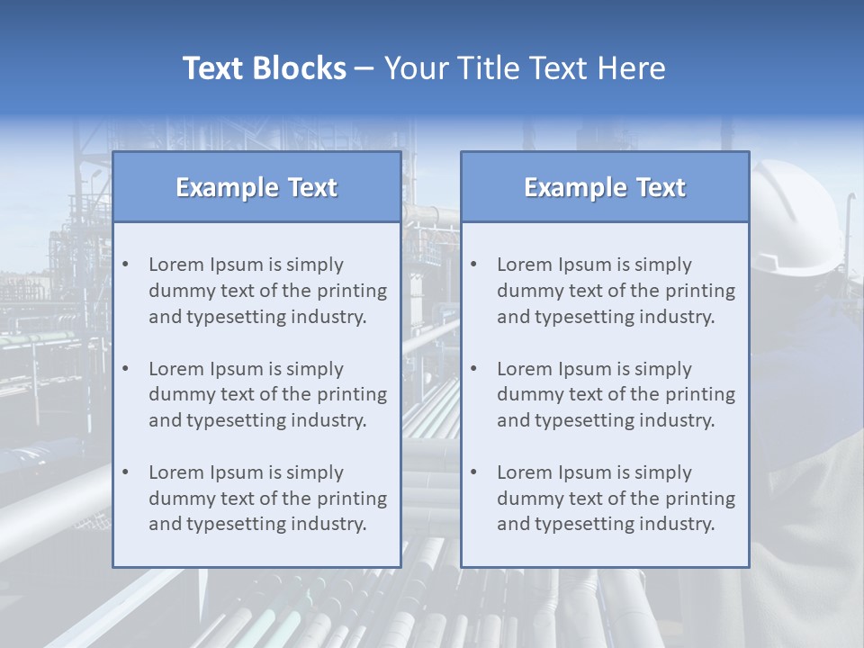 Steel Fuelstorage Petrochemical PowerPoint Template