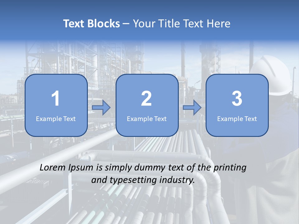 Steel Fuelstorage Petrochemical PowerPoint Template